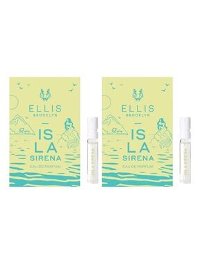 ELLIS BROOKLYN Isla Sirena Eau de Parfum Samples (2) .05 fl oz ea. NEW ON CARD